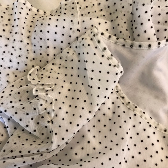 NWT Avec Les Filles Clip Dot Popover Dress size 12 - Picture 7 of 7